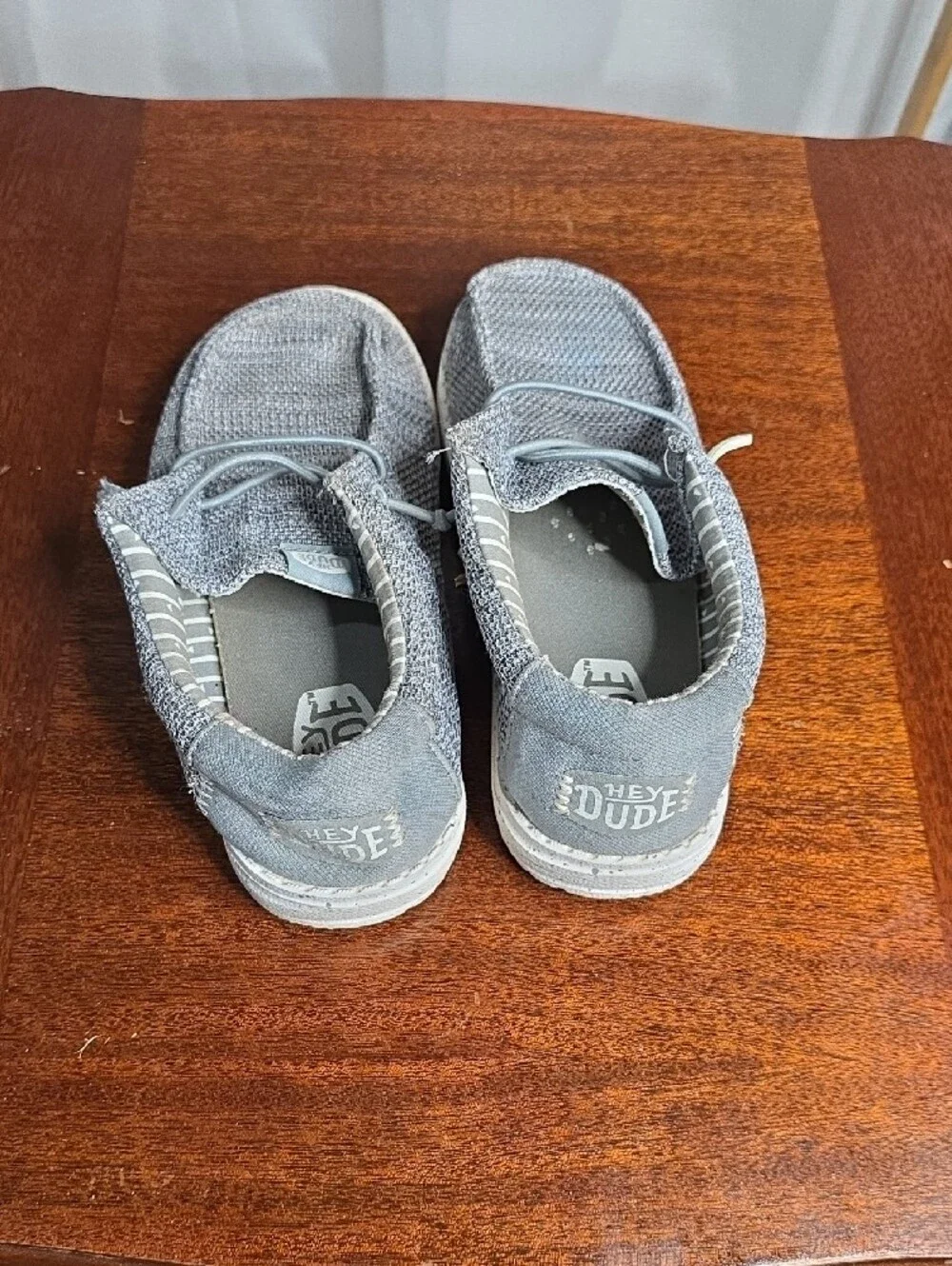 Hey Dude Kids Grey Knit Slip-On Loafers